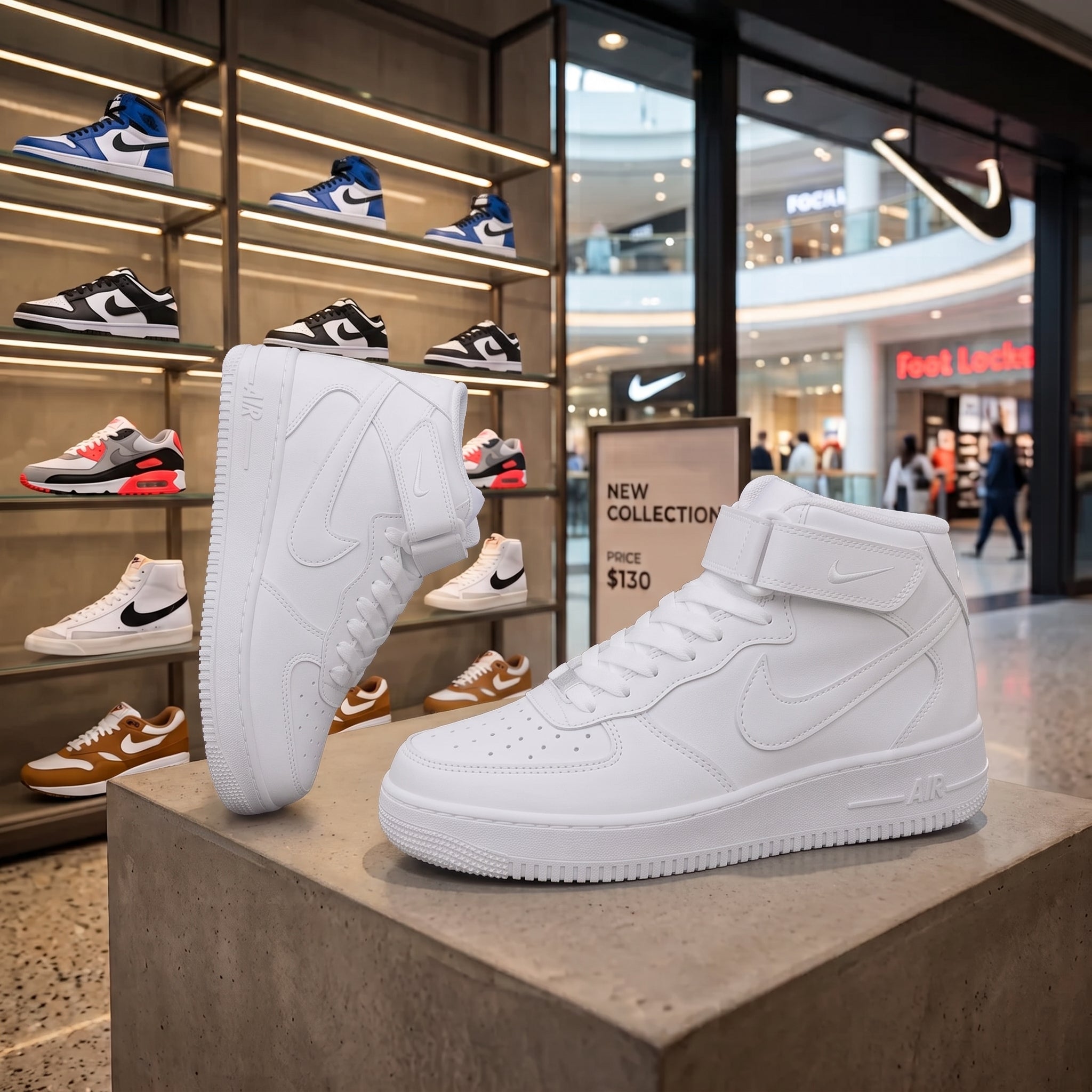 Air Force 1 Mid – Triple White