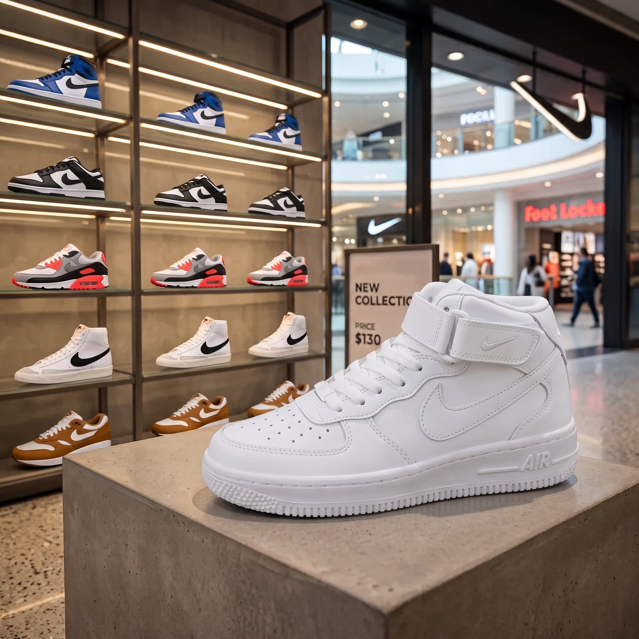Air Force 1 Mid – Triple White