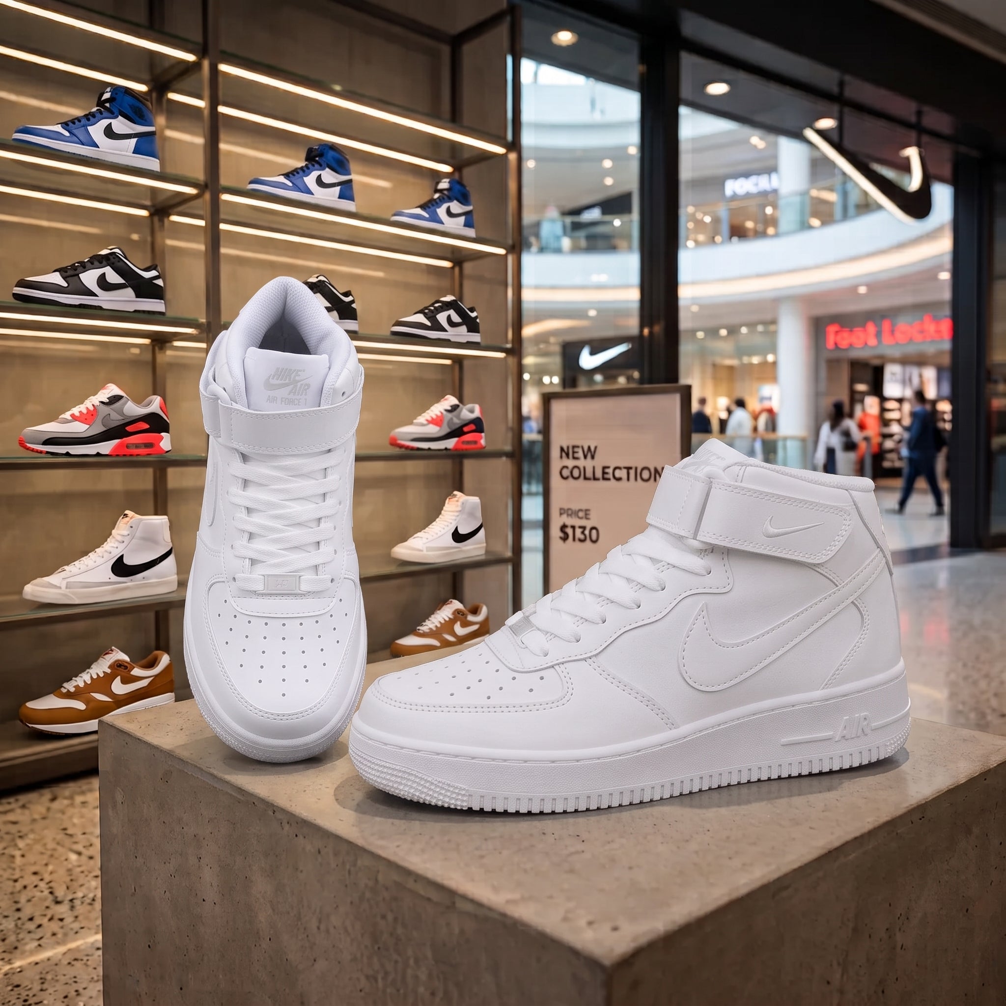 Air Force 1 Mid – Triple White